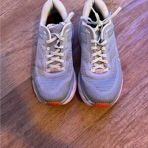 Hoka Women's Sneakers in Gray and Orange